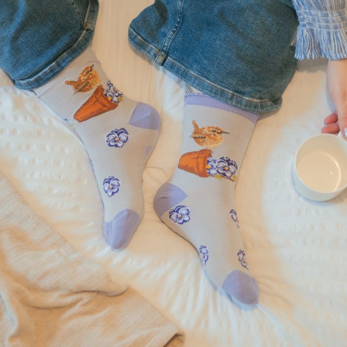 Women's Socks - Wren - Pottering About