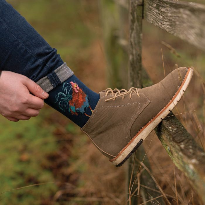 Men's Socks - Cockerel - Colours of the Rainbow