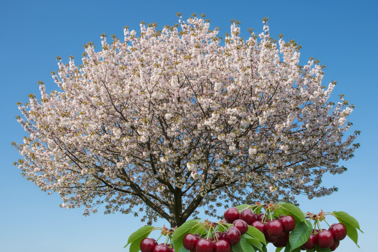 Semi Dwarf Sour Cherry Tree - ‘Griotte du Nord’