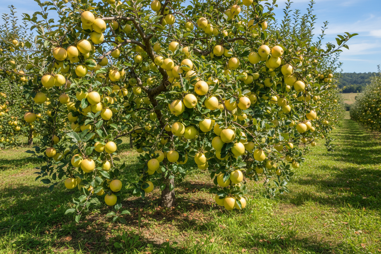 Semi Dwarf Apple Tree – ‘Golden Delicious’