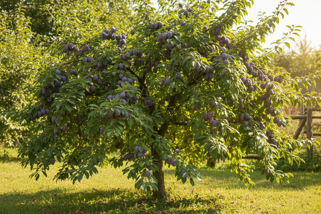 Semi Dwarf Plum Tree – ‘Altesse Simple’