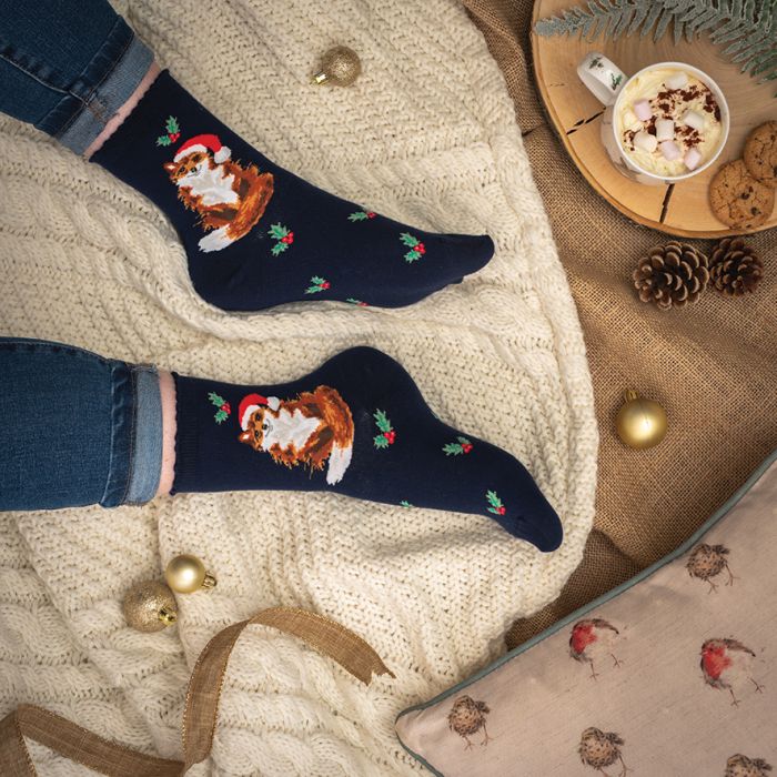 Women's Socks - Festive Fox