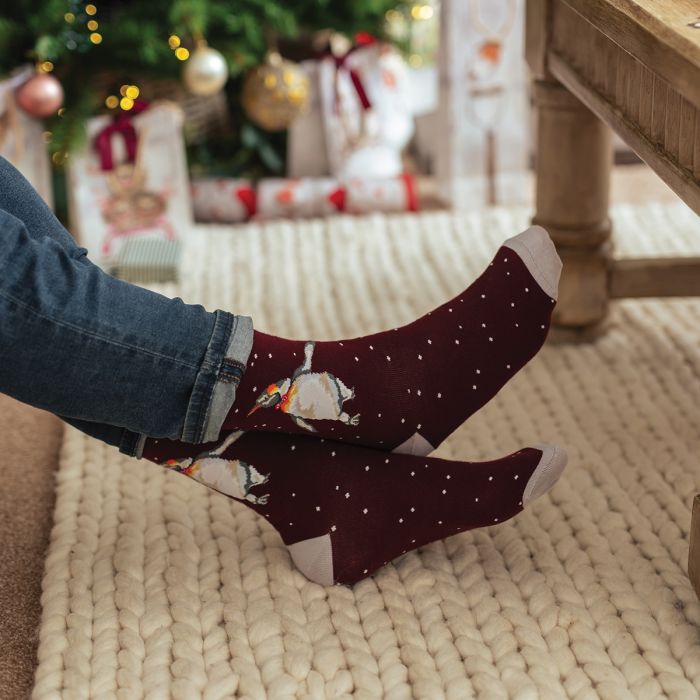 Men's Socks - Penguin - Christmas King