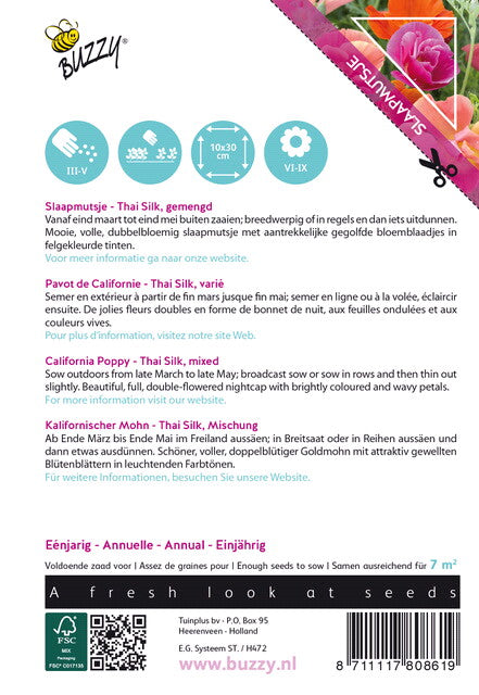 California Poppy - Thai Silk Mixed - 0,1g