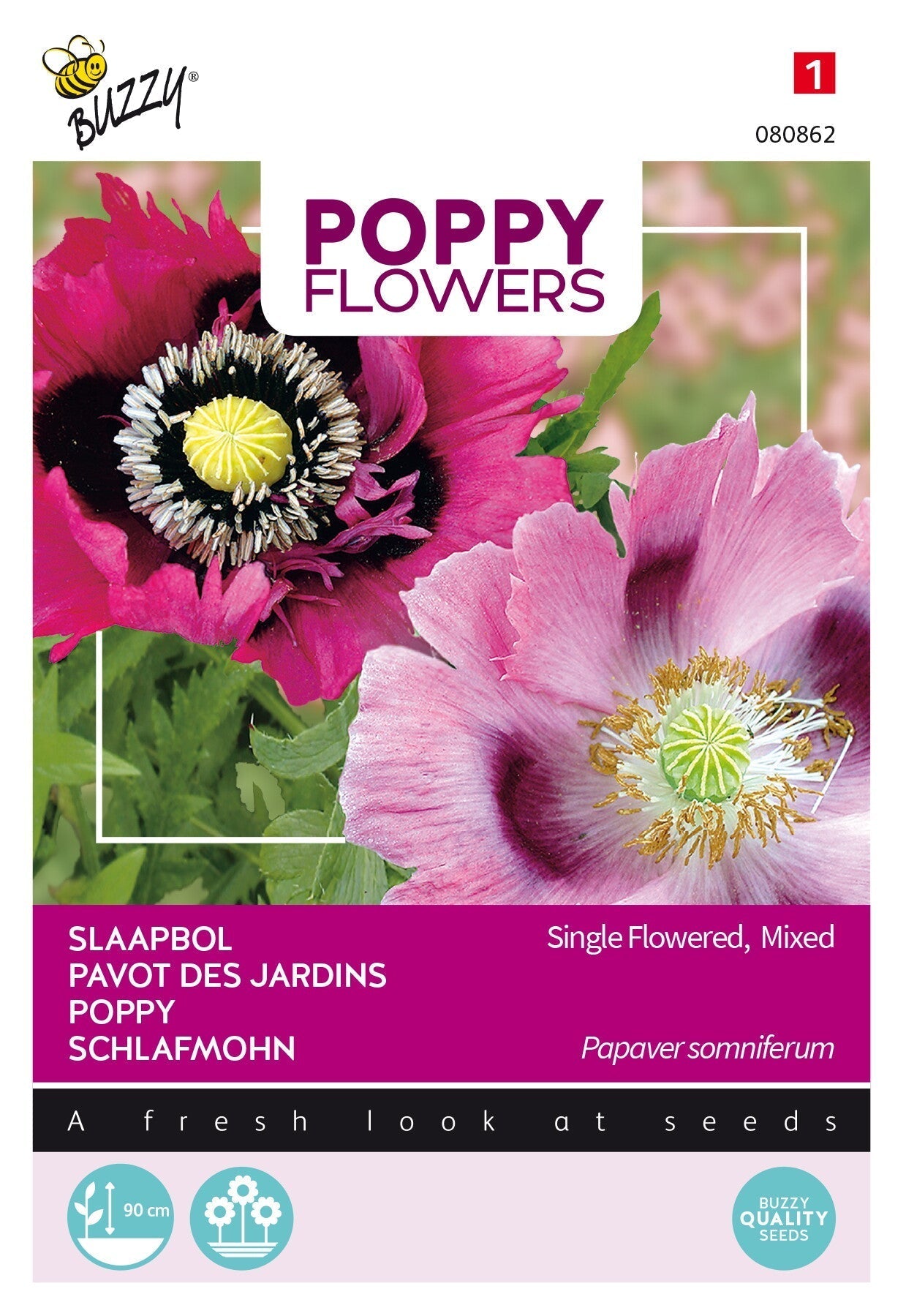 Poppy - Single Flowered - Mixed - 1g