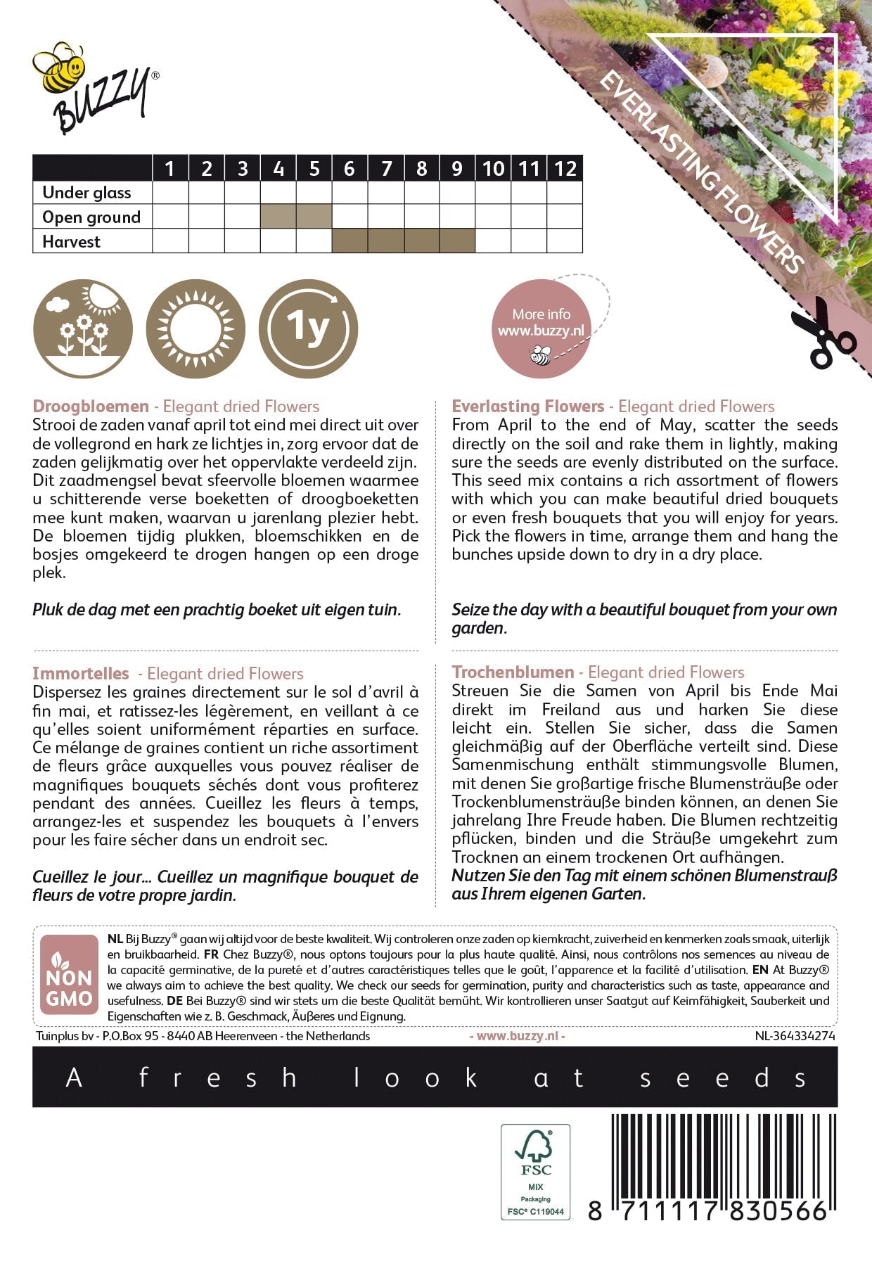Everlasting Flowers - Elegant - 5g