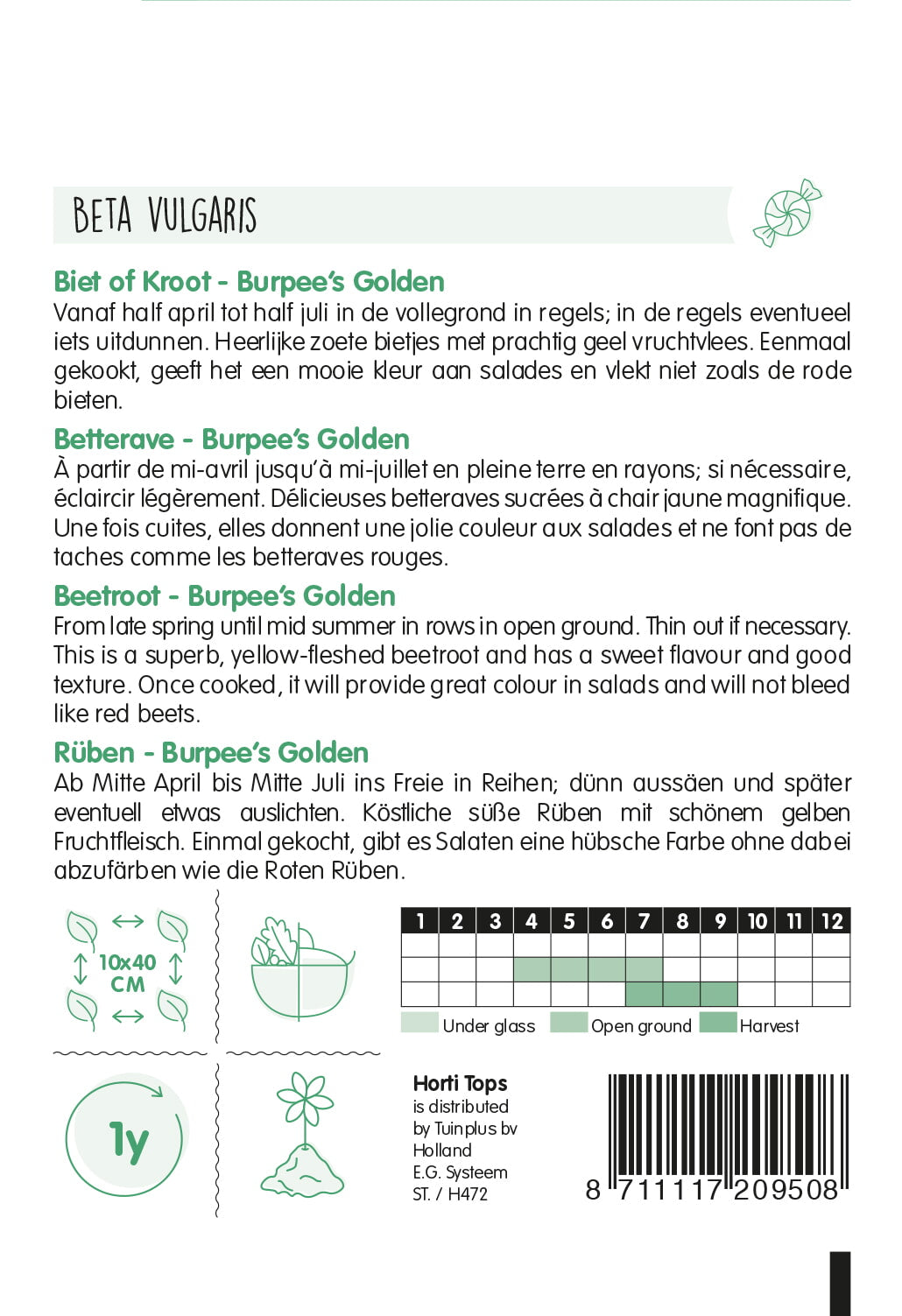 Beetroot - Burpee's Golden - 2g