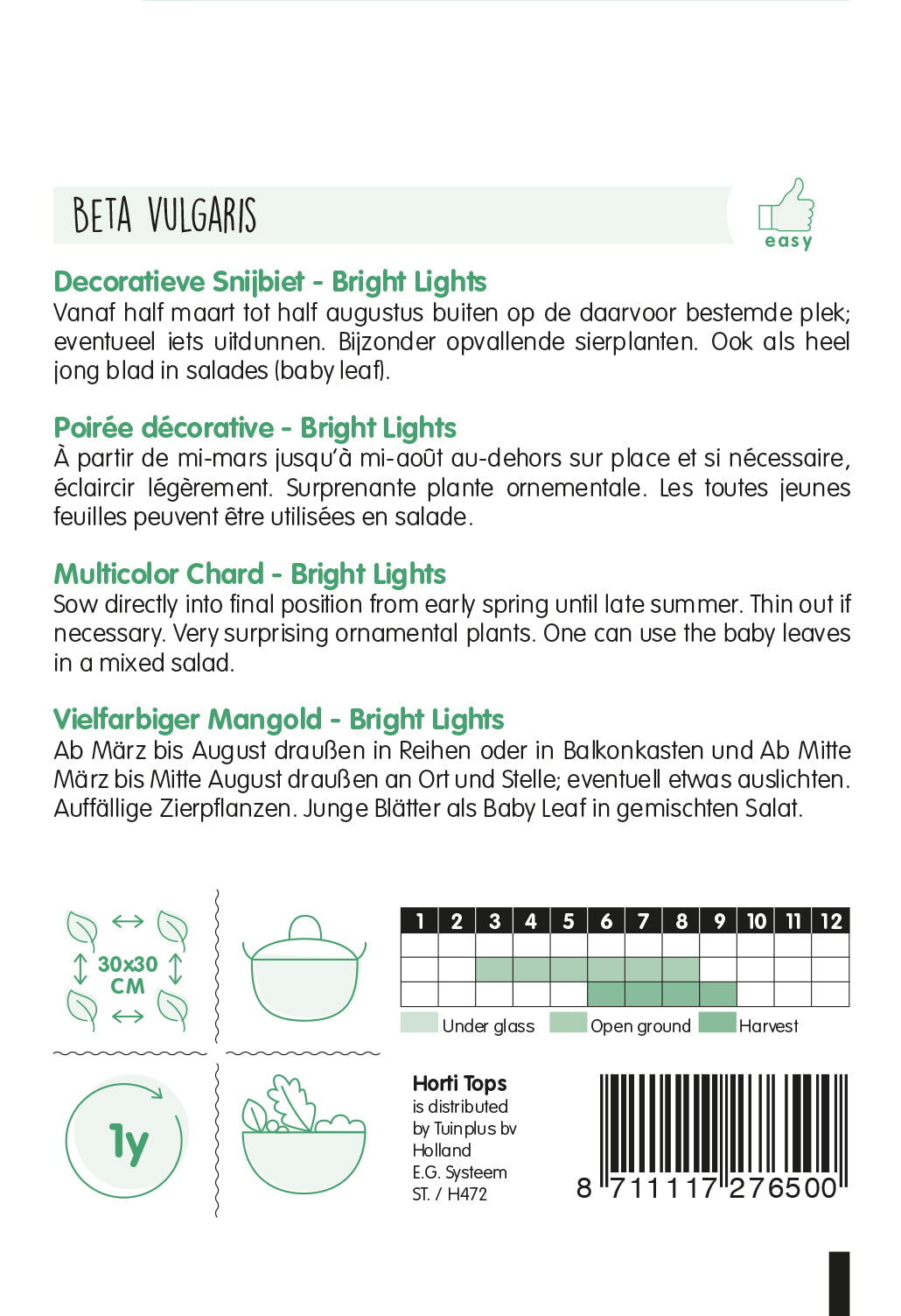 Chard - Bright Lights - Multicoloured - 2,5g