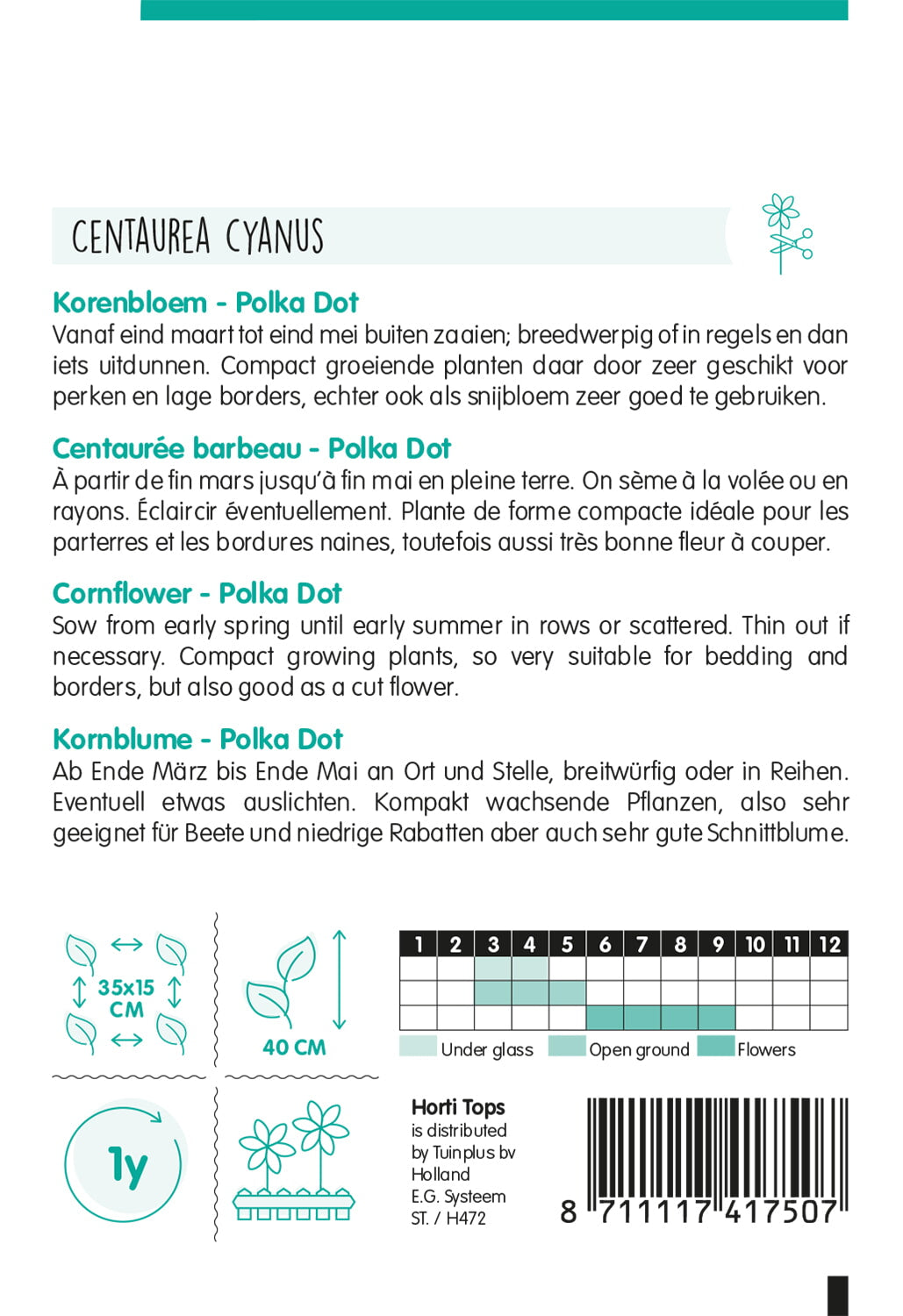 Cornflower - Polka Dot - 1,5g