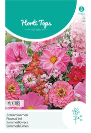 Fleurs d'été - Mélange de teintes roses et rouges - 2g