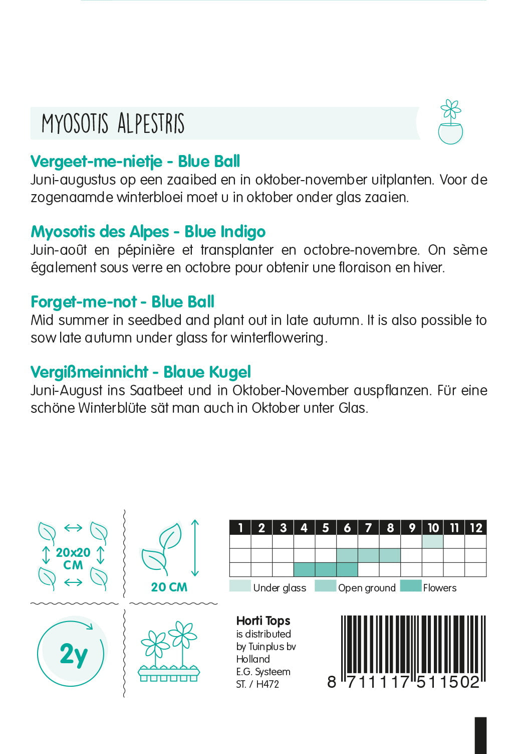 Nefelejcs – Blue Ball - 0,3g