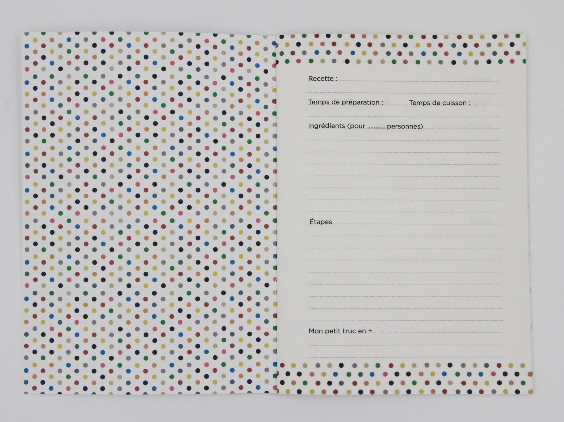 A5 Recipe Notebook in French-2
