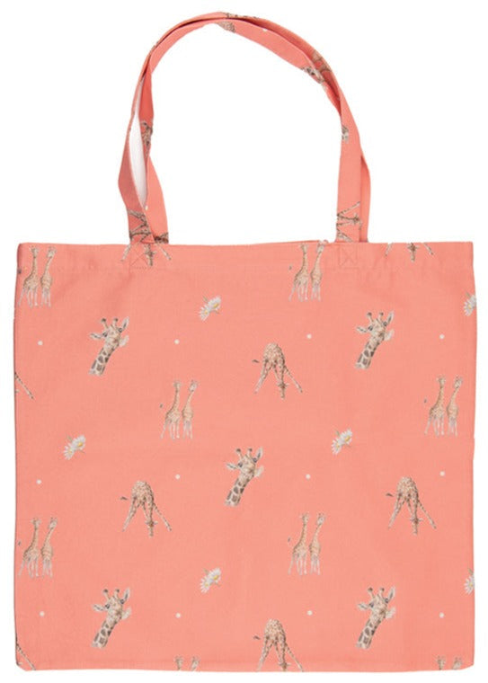 Sac de courses pliable - Girafe - Fleurs